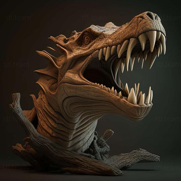 3D model Indosuchus (STL)